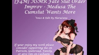 18 + ASMR Fate Slut Order Audio - Medusa The Cumslut Wants More