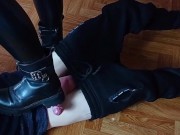 Preview 3 of Foot fetish domination from girls in boots
