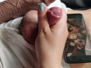 Preview 6 of Making my cuckold cum to BBC