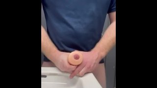 Cumming all over the sink