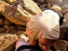 FUCKING ON THE BEACH - PUSSY DRIPPING WITH HARD-ON!