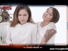 Video Young Sex Parties - Kira Stone - Jeniffer Flex - Photo Shooting Threesome Facial