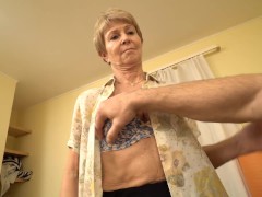 Video MATURE4K. Woman over fifty doesnt hesitate to fool around with stepson