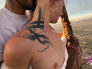 Preview 4 of Sammmnextdoor Date Night #05 - Passionate sunrise sex (she swallows) over pyramids in an air balloon