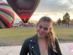 Video Sammmnextdoor Date Night #05 - Passionate sunrise sex (she swallows) over pyramids in an air balloon