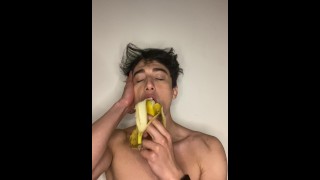 FETISH Sucking And Eating A Banana