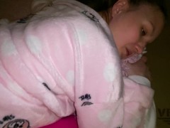 STEPSISTER DREAMS ABOUT STEPBROTHER CUM