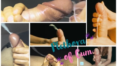 What a messy plethora of cum! 18 cumshots and one female orgasm cumpilation by Cakebattle