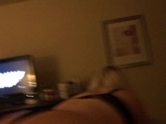 Peachez learns how to bounce her juicy booty.