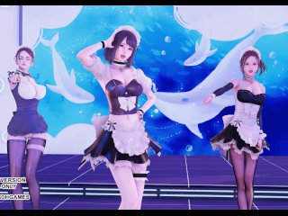 tiktok dance, tiktok, sexy dance, asian maid