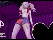 Preview 1 of [MMD] Harley Quinn Sexy Erotic Dance 4K 60FPS