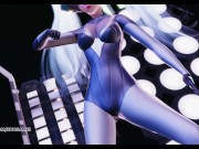 Preview 2 of [MMD] BaseDownLow Sona DJ Sexy Striptease 4K 60FPS League of Legends