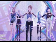 Preview 2 of [MMD] Aespa - Black Mamba KDA Ahri Akali Seraphine Kaisa Sexy Kpop Dance Evelynn League Of Legends