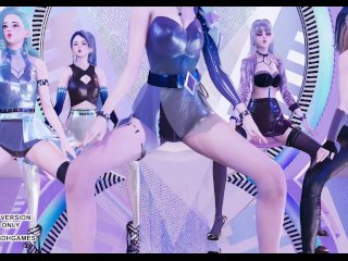[MMD] Aespa - Black Mamba KDA Ahri Akali Seraphine Kaisa Sexy Kpop Dance Evelynn League Of Legends