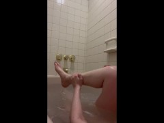 Soaping and Shaving My Naked Body Before Orgasm