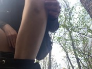 Preview 4 of playing with my pussy in the forest
