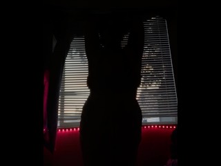 BBW Teen Shows off Sexy Silhouette