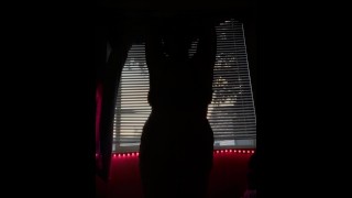 bbw teen shows off sexy silhouette