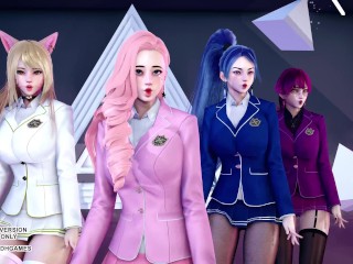 [MMD] STAYC - RAN2U Ahri Akali Kaisa Evelynn Seraphine Hot Kpop Dance KDA League of Legends