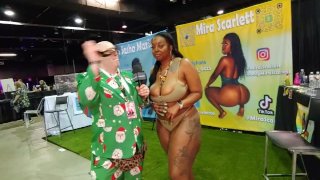 Ebony Perv Magnet w Jiggy Jaguar Exxxotica Expo Chicago Il