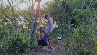 I took the pregnant maid's niece to the scrub.