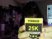 Preview 5 of Unboxing My PornHub 25k Achievement Award - Thank You SO Much!!