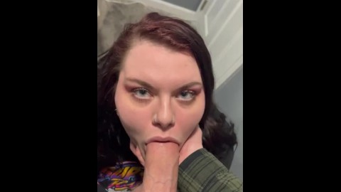 Sucking my tinder dates huge dick