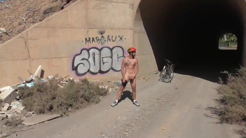 We go for a bike ride, we get caught while jerking off