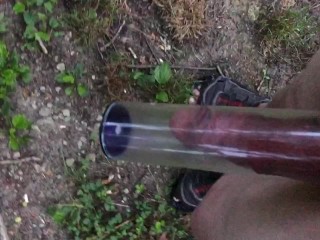 Taking a Morning Walk around Public with my BWC in Clear Pump Tube