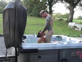 hot tub sex, jess and mike miller, milf, exclusive