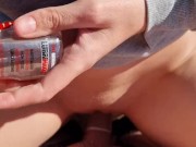 Preview 5 of Removing condom when fucking a teen hitch hiker for a better fuck
