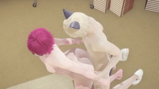 Yaoi Femboy - Роза Эльф Фембой трахается с мальчиком-котом
