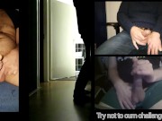 Preview 4 of 3 straight guys do try not to cum challenge while watching gays pounding on live Webcam