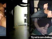 Preview 5 of 3 straight guys do try not to cum challenge while watching gays pounding on live Webcam