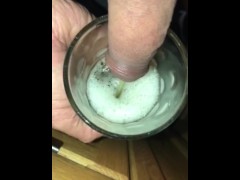 Watch me pee in a glass