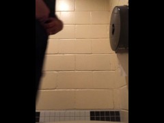Video I Just Went Into This Mens Public Washroom Stall To Jerk Off And Cum In Private While Camping