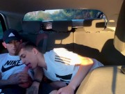Preview 3 of Gay sucking in car outdoor