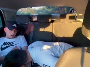 Preview 5 of Gay sucking in car outdoor