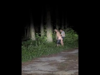 We Fucked in the Forest 😜😈🔥 he made me Eat my Cum 💦🥵