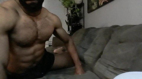 Husband desperate to fuck anything humping couch