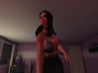 House Party - Gameplay_Ashley Masturbates Our_Cock