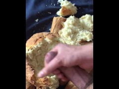 Cum on bread - Screenshot 1 of 16 - Bread Masturbation