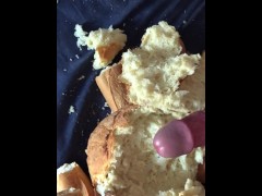 Cum on bread