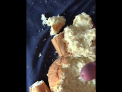Cum on bread - Screenshot 13 of 16 - Bread Masturbation