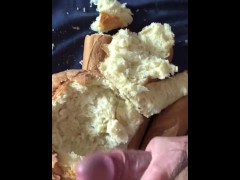 Cum on bread - Screenshot 3 of 16 - Masturbate