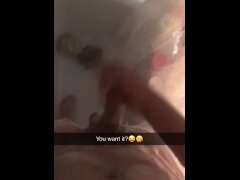 Playing in the shower and teasing my fiancée 