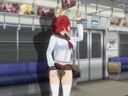 Preview 4 of 3D HENTAI Guy masturbates the pussy of the schoolgirl in the train