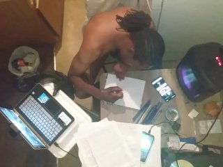 webcam, naked black man, fetish, pov