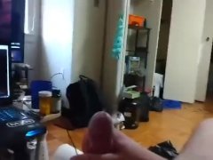 Dripping Pre-cum Before big cumshot!