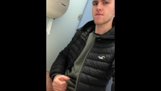 Jerking Off In Public Toilets By A Horny Lad